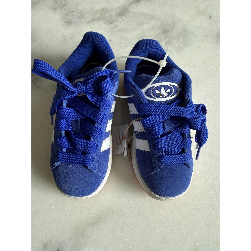 Adidas Campus 00s C Kids‎ Size 11K Blue White Suede Skater Shoes JR5786